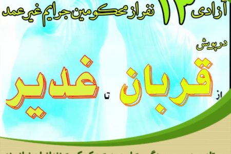 پویش “از قربان تا غدیر”؛ آزادی سیزده زندانی جرائم غیر عمد به همت خیرین