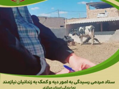 مساعدت دامدار نمونه استان برای کمک به آزادی زندانیان جرائم غیر عمد