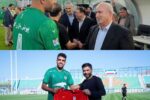 تجلیل از آرش قادری، فوتبالیست نیکوکار لیگ برتر توسط رئیس فدراسیون فوتبال ایران