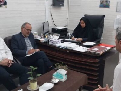 حضور مدیر نمایندگی ستاد مردمی دیه استان مرکزی در زندان شهرستان ساوه.