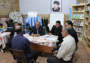 حضور مدیر نمایندگی ستاد مردمی دیه استان مرکزی در زندان شهرستان محلات 