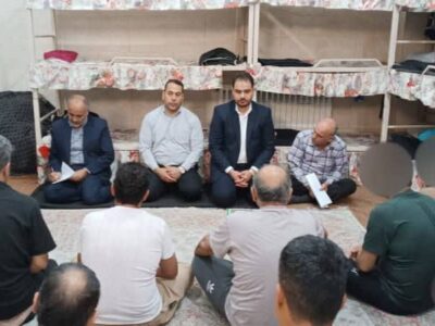 حضور مدیر نمایندگی ستاد مردمی دیه استان مرکزی در زندان شهرستان دلیجان